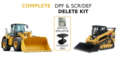 caterpillar dpf delete skid steer|cat dpf delete.